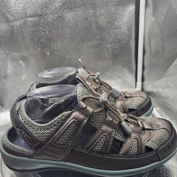 Orthofeet Verona Pewter Women's Sandals NWOT comfortable sleek SZ 10 - Picture 5 of 10